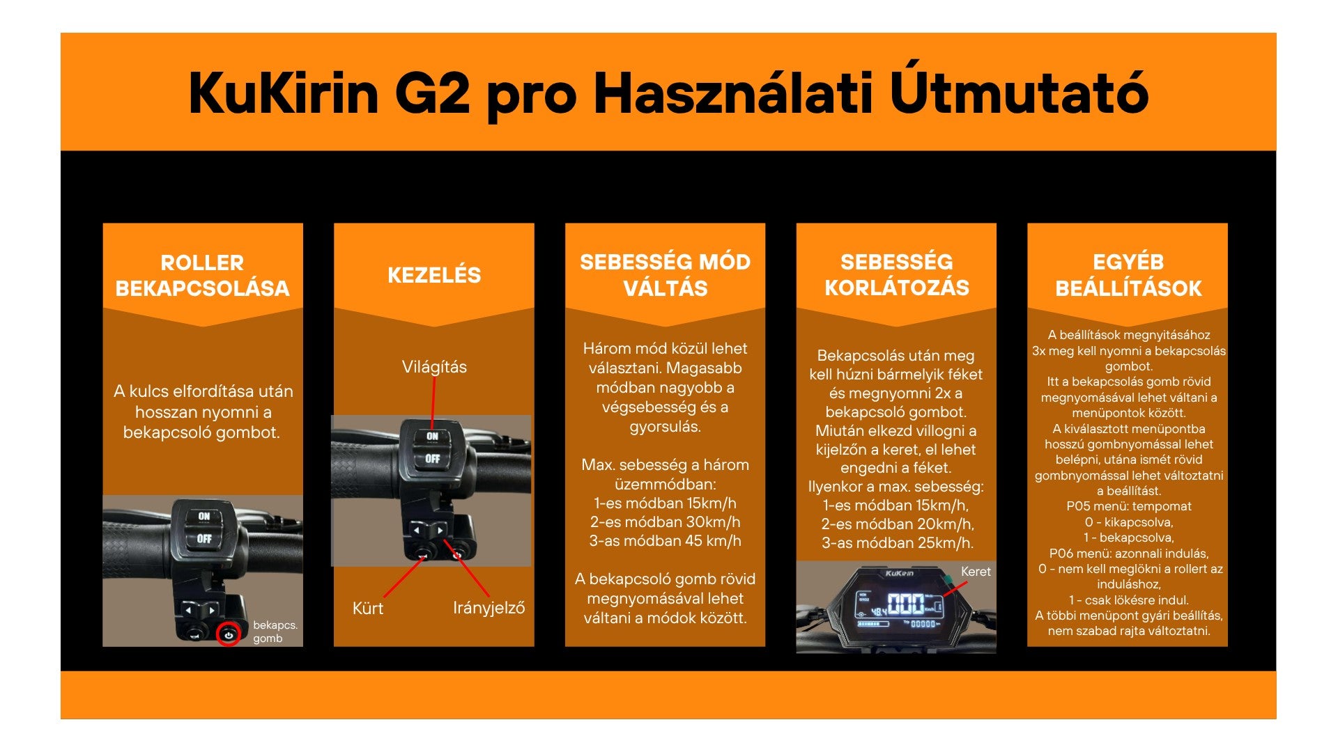 KuKirin G2 PRO elektromos roller – 21. termékkép