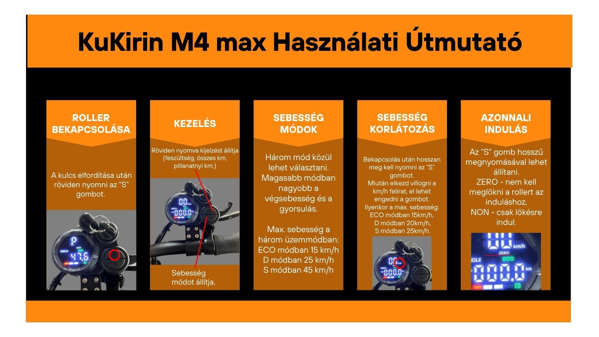 KuKirin M4 Max elektromos roller – 17. termékkép